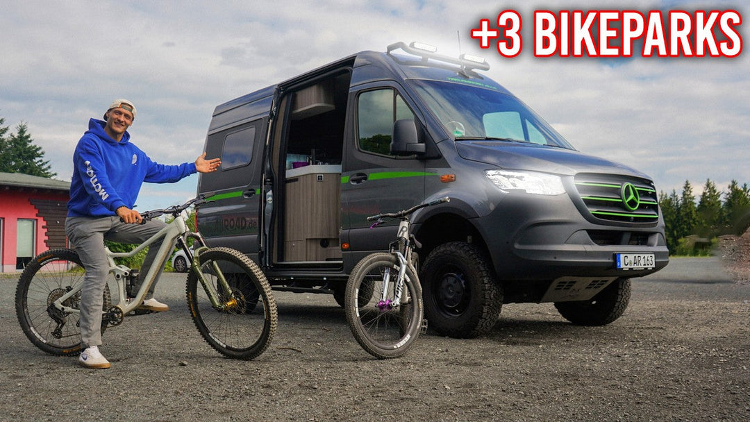 MTB Roadtrip mit dem Camper Van zu 3 Bikeparks!