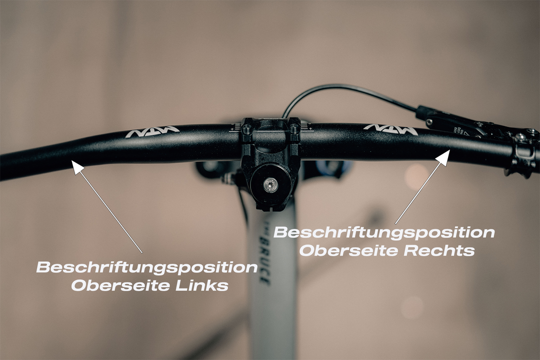 Personalisierter MTN Components MTB Lenker + Gratis Griffe - The Motion Brand Lukas Knopf Lenker MTB Lenker Mountainbike Lenker 31.8mm 25mm Rise Lenker Dirtjump Lenker