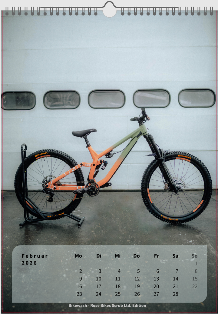 A3 Kalender 2026 - The Motion Brand ukas Knopf MTB Kalender Jahreskalender Fahrrad Mountainbike Kalender Lukas Knopf Merchandise Lukas Knopf Geschenkartikel