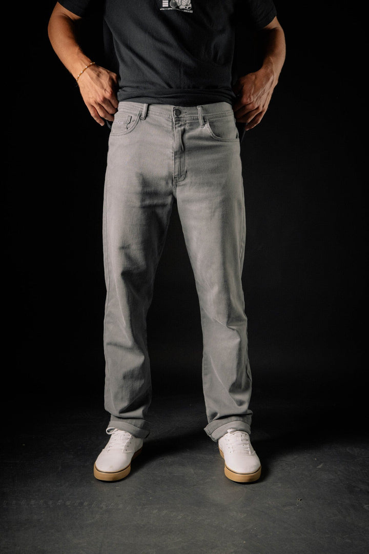 Motion Riding Jeans The Motion Brand Lukas Knopf Streetwear Jeans MTB Jeans Mountainbike Jeans Mountainbike Hose Graue Hose Graue Jeans