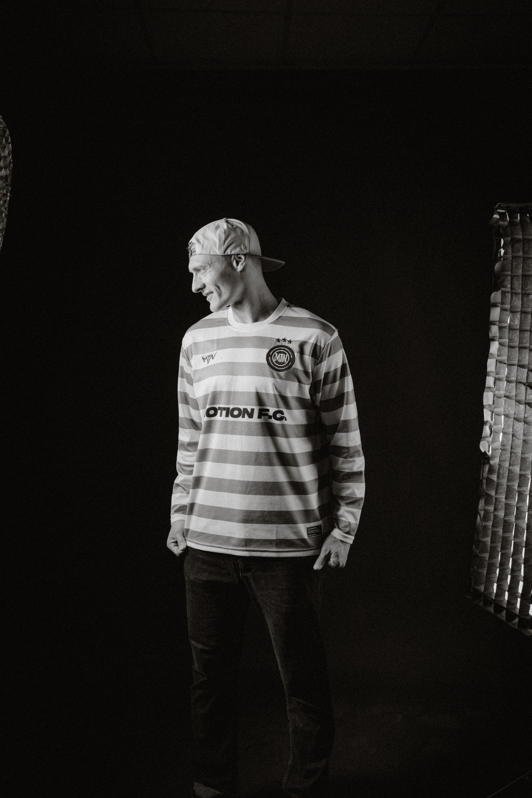 Green White Motion Freeride Club Soccer Jersey - The Motion Brand Fußballtrikot Fussball Trikot Jersey MTB Jersey Lukas Knopf Trikot Mtn Components Trikot Grünes Jersey