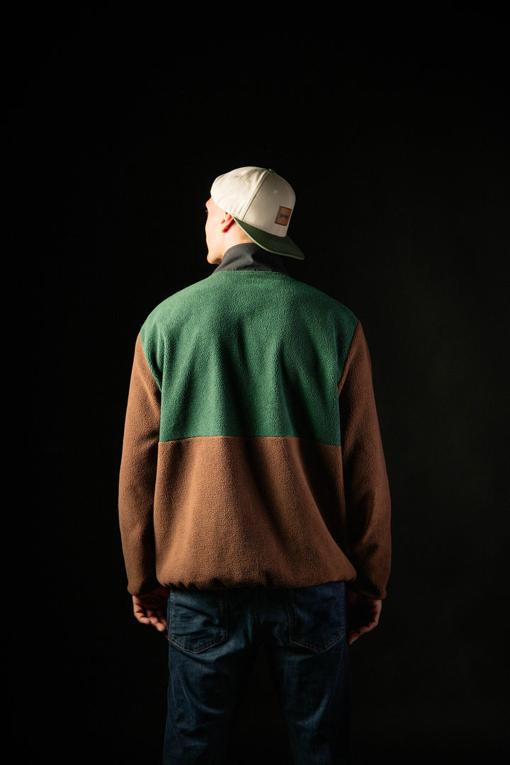 Motion Trail Fleece Jacke - The Motion Brand Brown Green Fleece Jacke Lukas Knopf Merchandise Trail Jacke MTB Jacke MTB Fleece Jacke