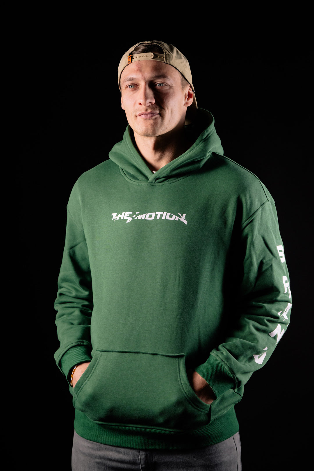 Swirl hoodie Green - The Motion Brand  Hoodie Kapuzenpullover Lukas Knopf Merchandise Pullie MTB Hoodie MTB Grüner Pullover Lukas Knopf