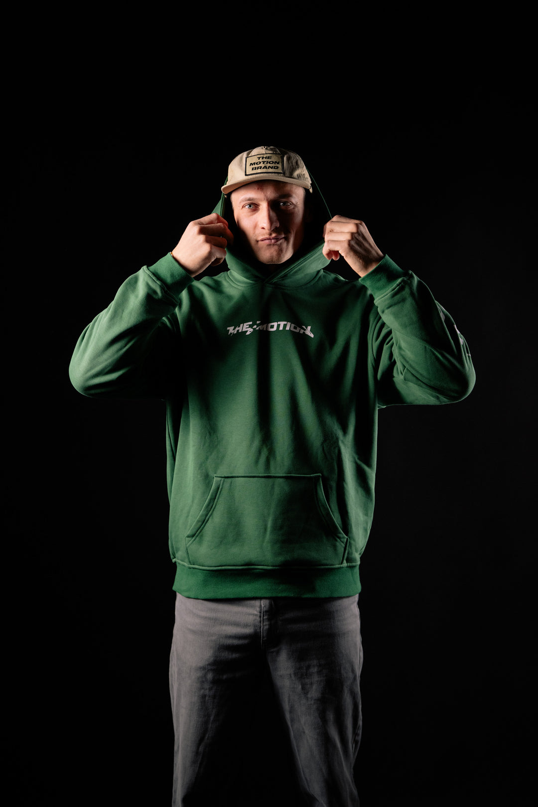 Swirl hoodie Green - The Motion Brand  Hoodie Kapuzenpullover Lukas Knopf Merchandise Pullie MTB Hoodie MTB Grüner Pullover Lukas Knopf