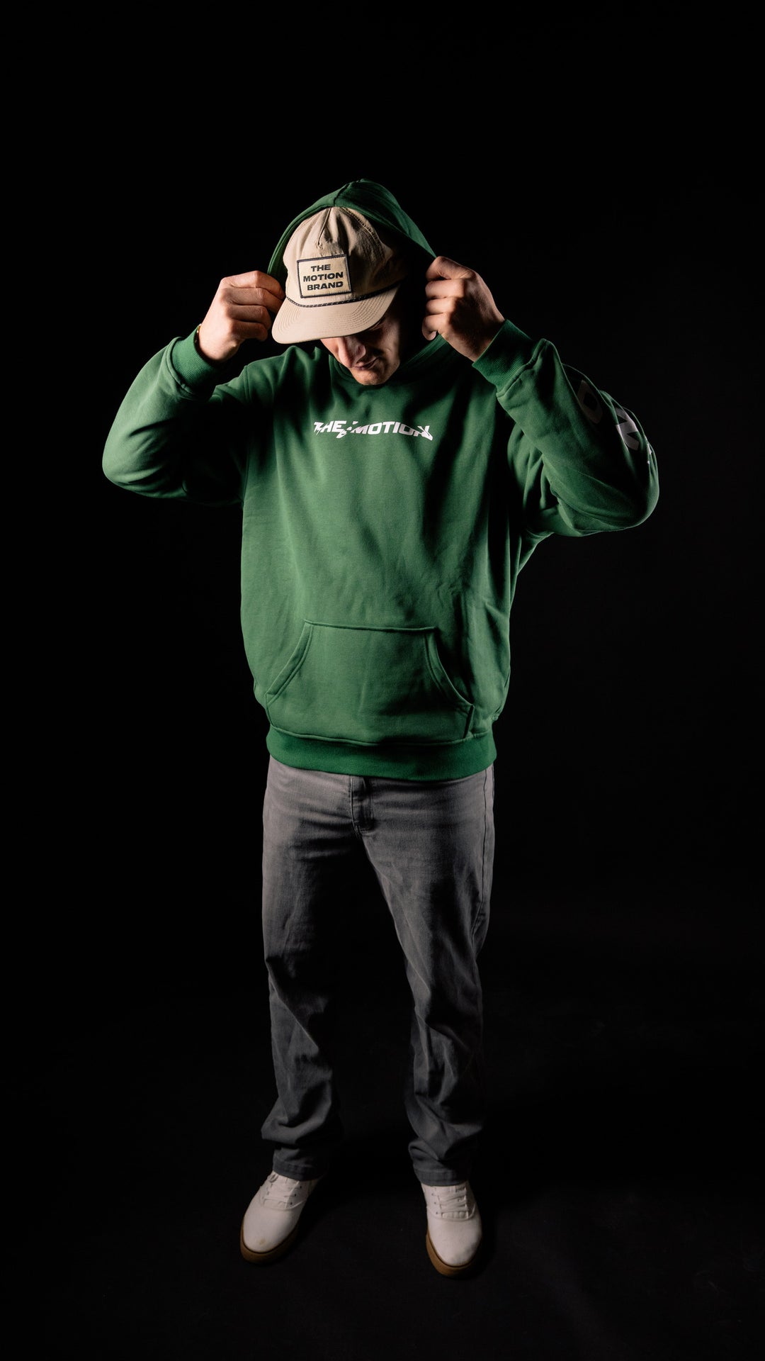 Swirl hoodie Green - The Motion Brand  Hoodie Kapuzenpullover Lukas Knopf Merchandise Pullie MTB Hoodie MTB Grüner Pullover Lukas Knopf