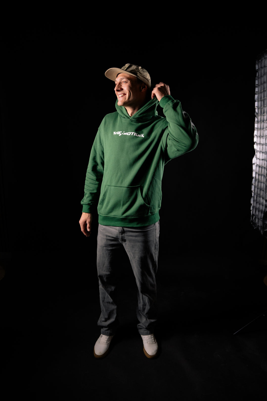 Swirl hoodie Green - The Motion Brand  Hoodie Kapuzenpullover Lukas Knopf Merchandise Pullie MTB Hoodie MTB Grüner Pullover Lukas Knopf