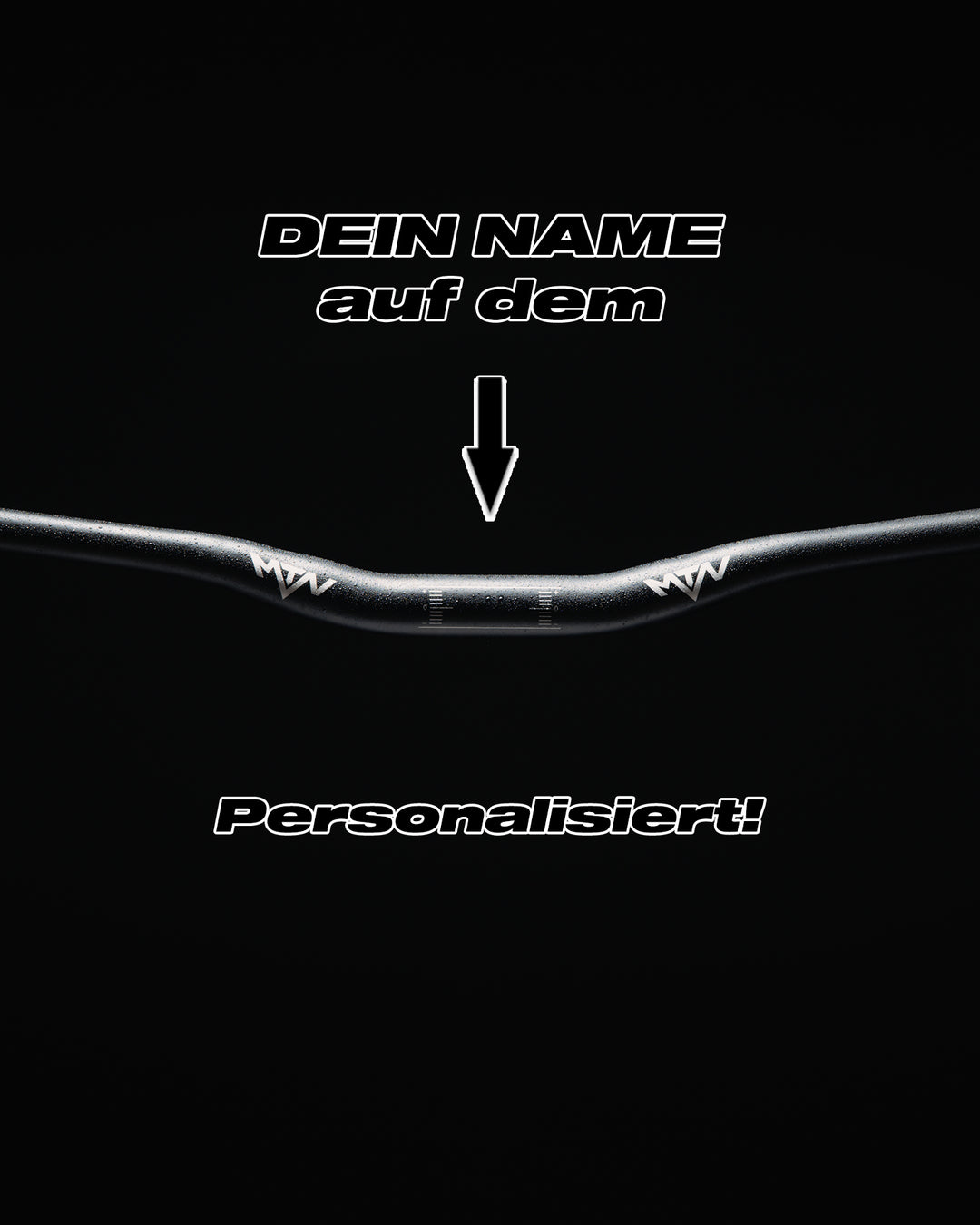 Personalisierter MTN Components MTB Lenker + Gratis Griffe - The Motion Brand Lukas Knopf Lenker MTB Lenker Mountainbike Lenker 31.8mm 25mm Rise Lenker Dirtjump Lenker