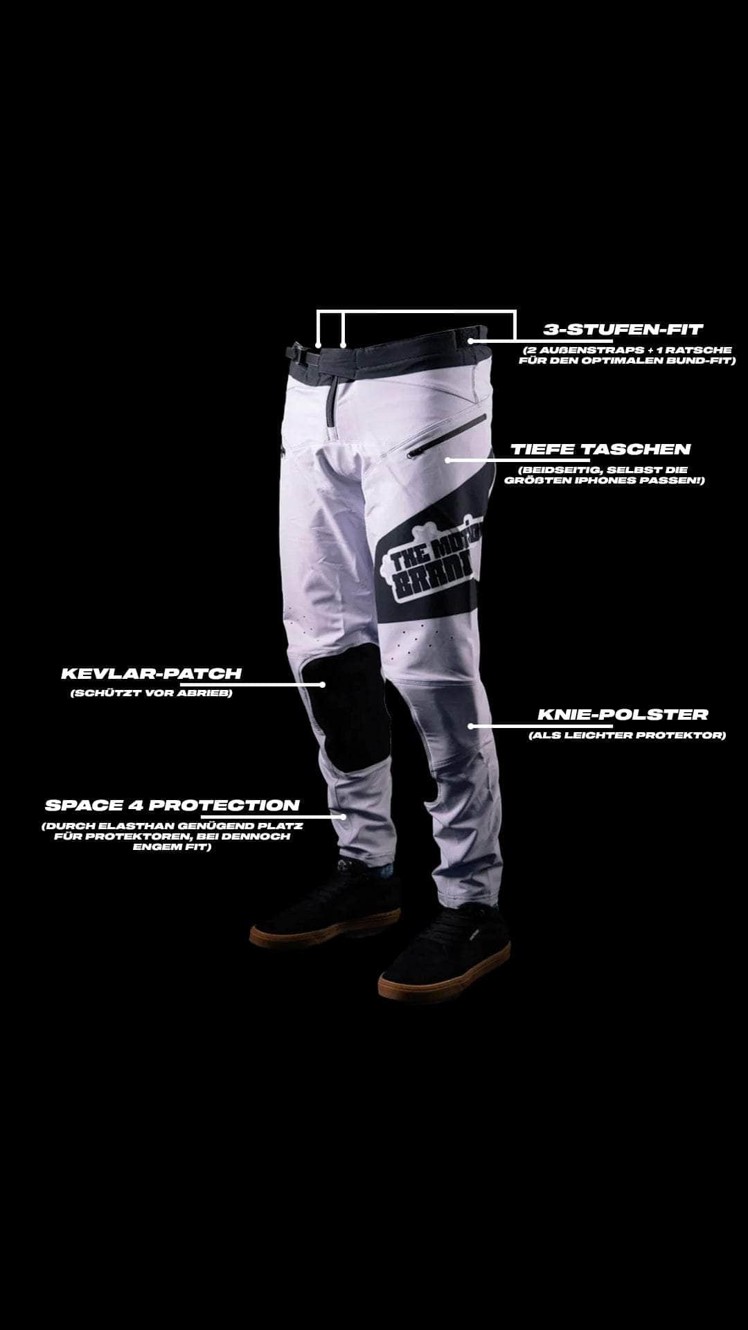 mountainbike hose mit sitzpolster Stone MTB Pants (Hose) lang – Lukas Knopf