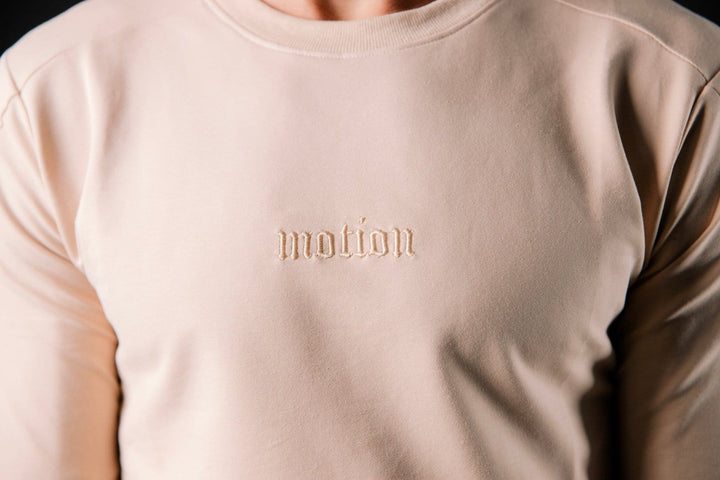 Beige Fitted Motion Longsleeve - The Motion Brand