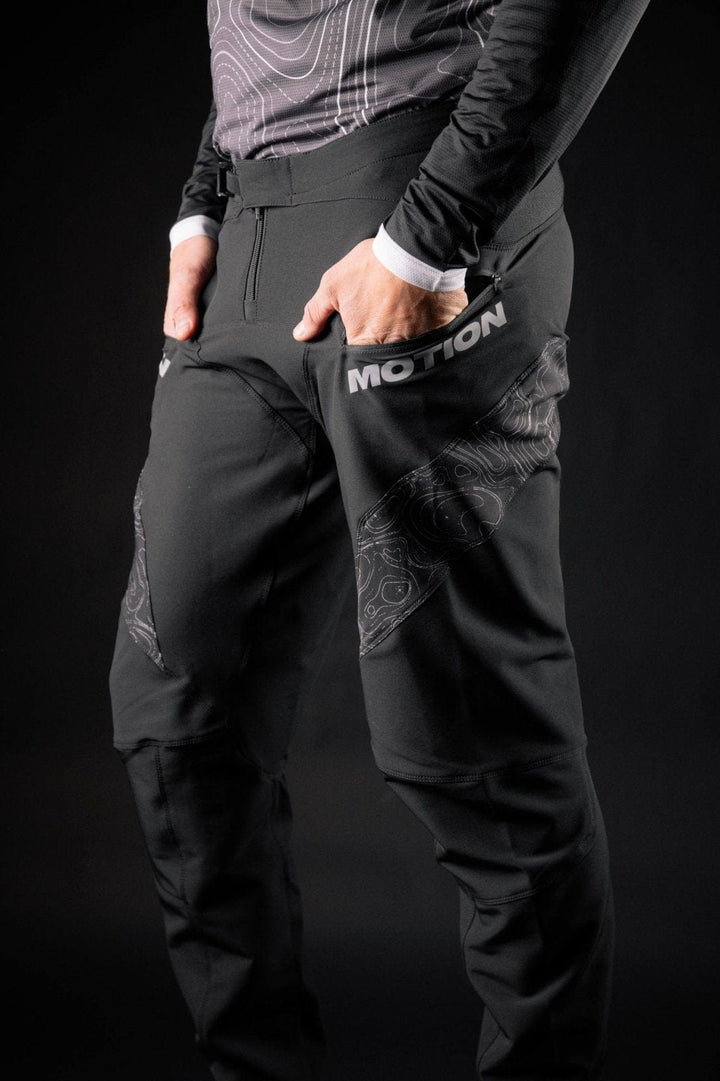 Black Terra 3.0 MTB Pants (Hose) lang - The Motion Brand
