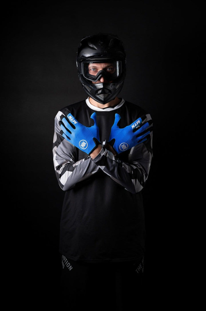 Blå MTB-handskar MTN