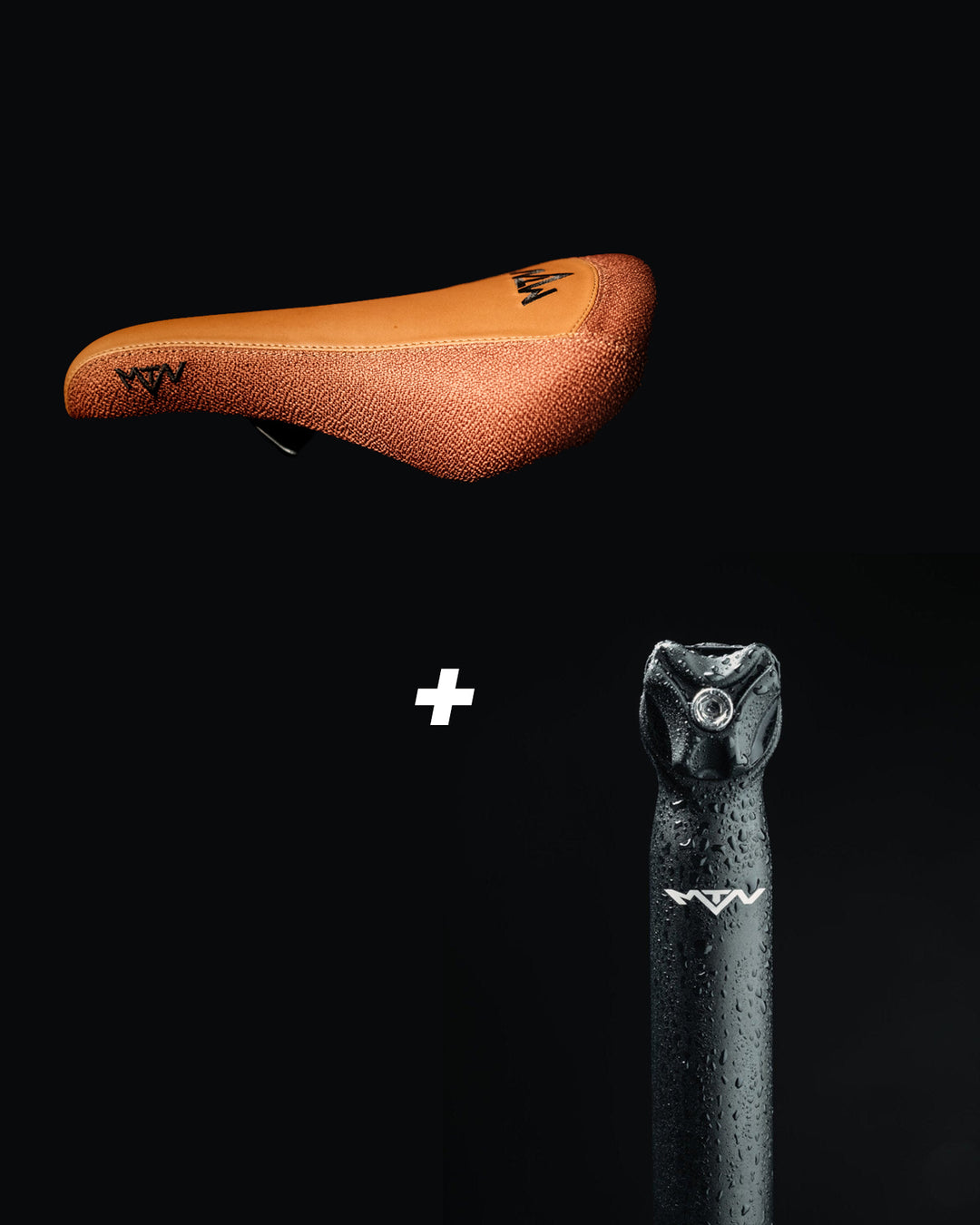 Brown MTN Components Sattel + MTN Components Sattelstütze 31.6mm