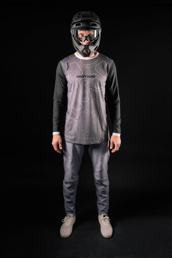 Grey Terra 3.0 MTB Pants (Hose) lang - The Motion BrandGrey Terra 3.0 MTB Pants (Hose) lang - The Motion Brand fahrradhose fahrrad hose bikehose lange fahrrad hose mountainbike hose