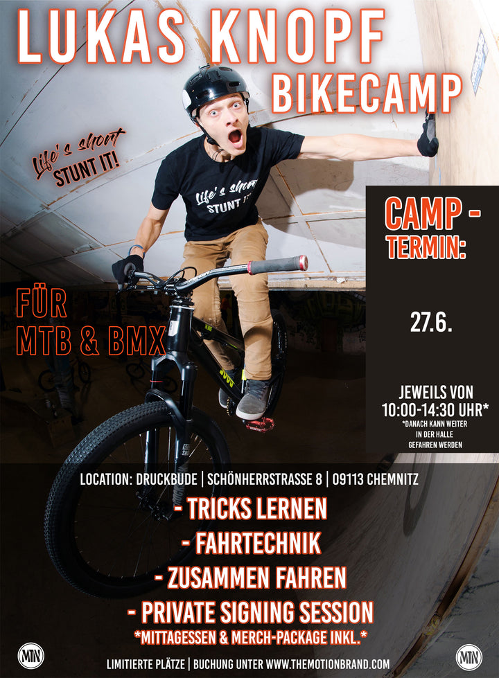 Bike-Kurs mit Lukas Knopf (in der neuen Skatehalle Chemnitz)