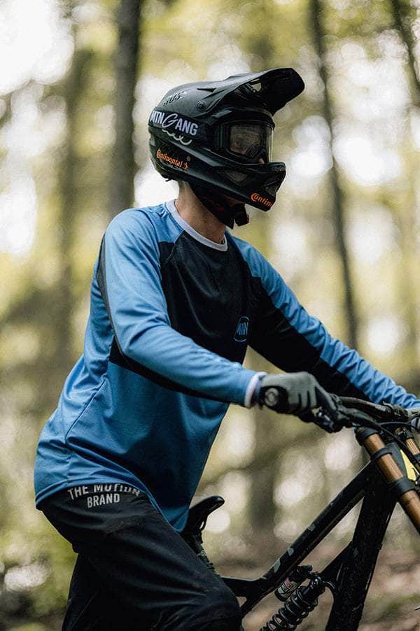 Blue Motion Long Sleeve MTB Jersey