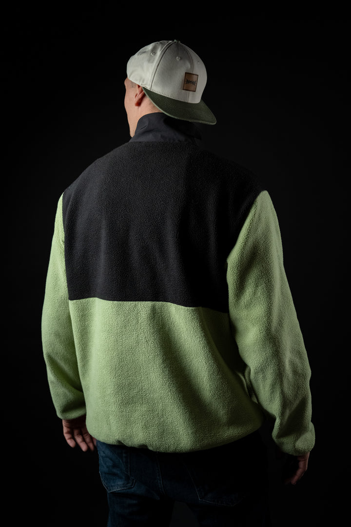 Motion Trail Fleece Jacke - The Motion Brand Green Black Fleece Jacke Lukas Knopf Merchandise Trail Jacke MTB Jacke MTB Fleece Jacke Grün Schwarz Fleece Jacke MTB Bekleidung