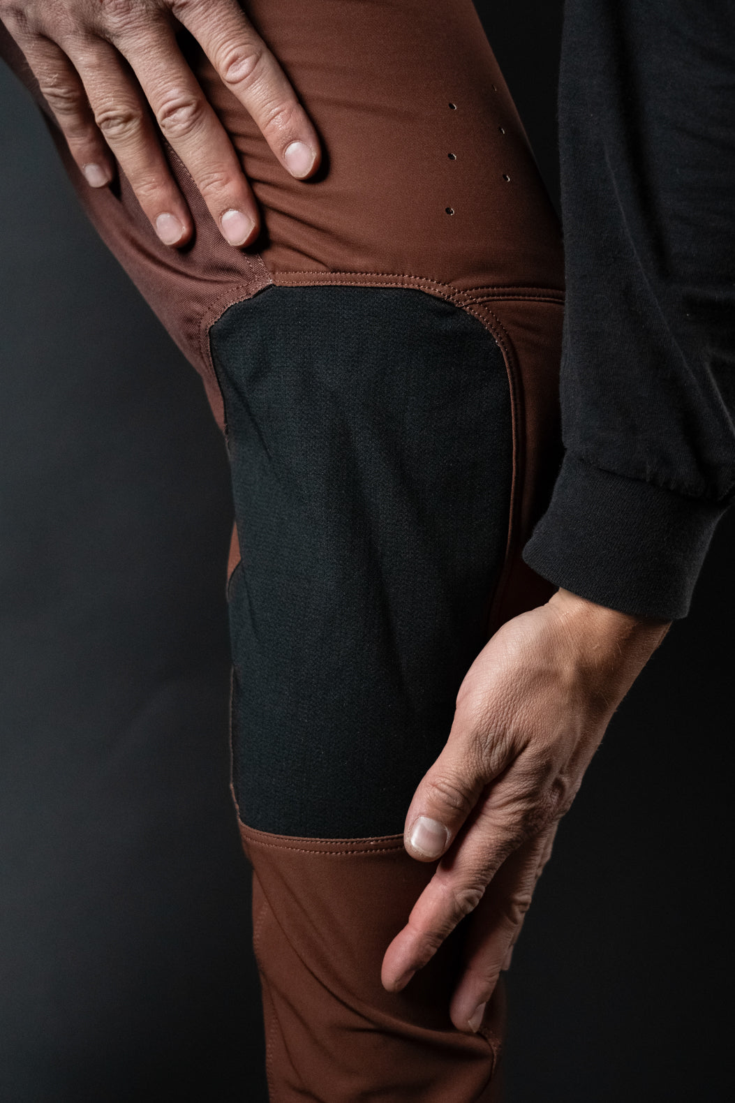 Brown Trail MTB Pants (Hose) lang - The Motion Brand Fahrradhose Mountainbike Hose mit Protektor Lukas Knopf Fahrradhose MTB Freeride Hose Downhill Hose Downhill Pants Braun Brown Pants Kevlar