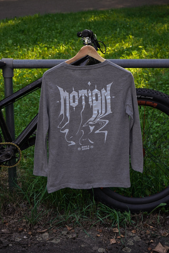 Graues Longsleeve The Motion Brand 500k Longlseeve Langarm Shirt Graues Shirt Lukas Knopf