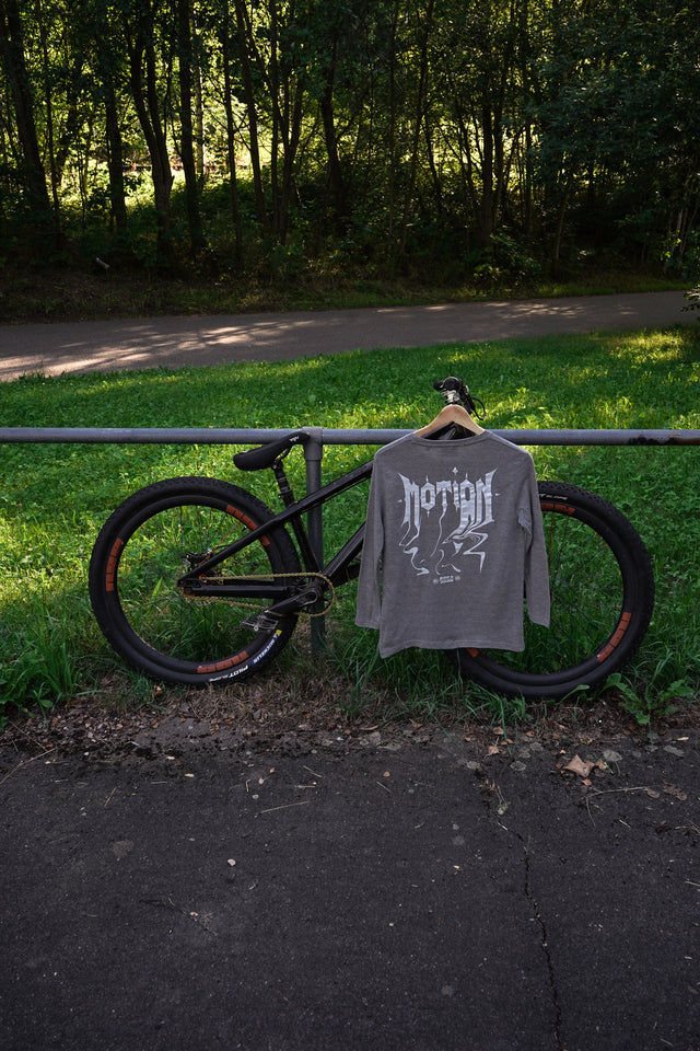 Graues Longsleeve The Motion Brand 500k Longlseeve Langarm Shirt Graues Shirt Lukas Knopf