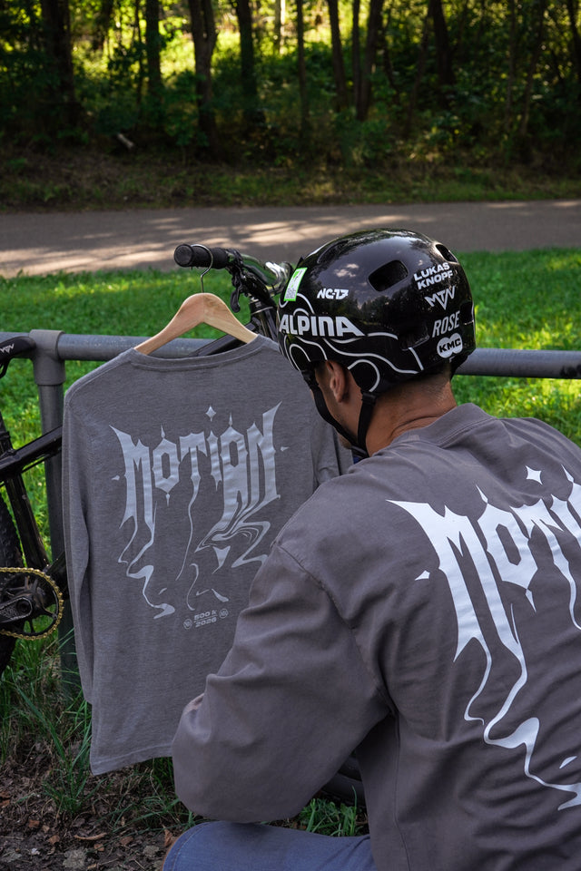 Graues Longsleeve The Motion Brand 500k Longlseeve Langarm Shirt Graues Shirt Lukas Knopf