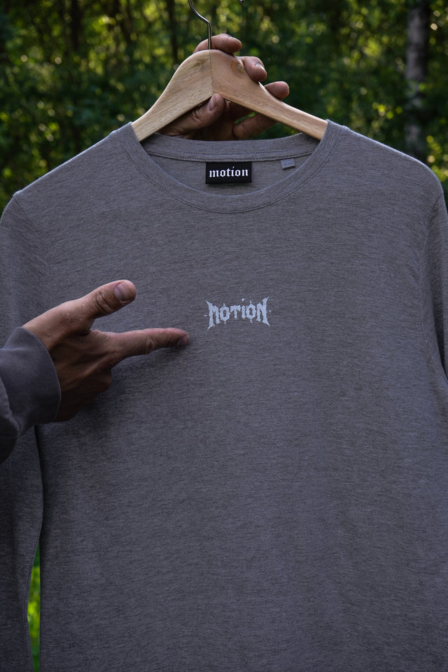 Graues Longsleeve The Motion Brand 500k Longlseeve Langarm Shirt Graues Shirt Lukas Knopf