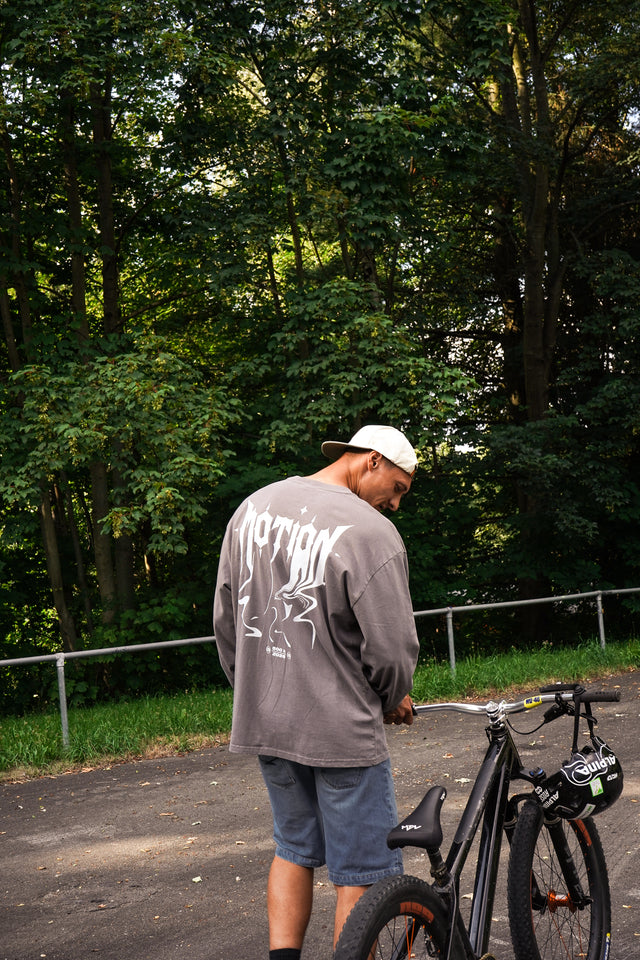 Graues Longsleeve The Motion Brand 500k Longlseeve Langarm Shirt Graues Shirt Lukas Knopf