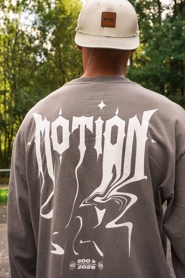 Graues Longsleeve The Motion Brand 500k Longlseeve Langarm Shirt Graues Shirt Lukas Knopf