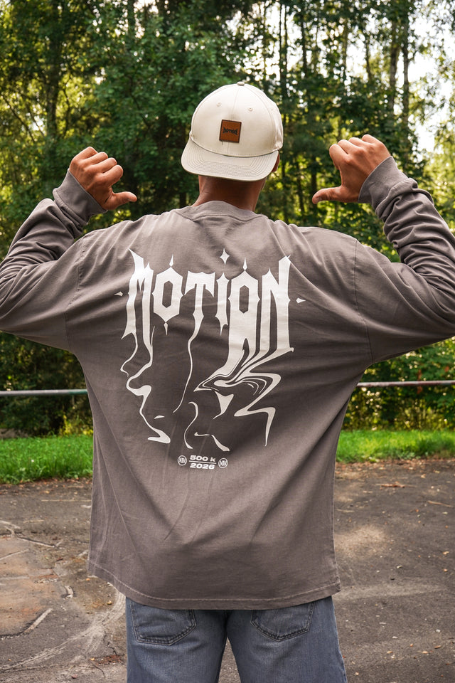 Graues Longsleeve The Motion Brand 500k Longlseeve Langarm Shirt Graues Shirt Lukas Knopf