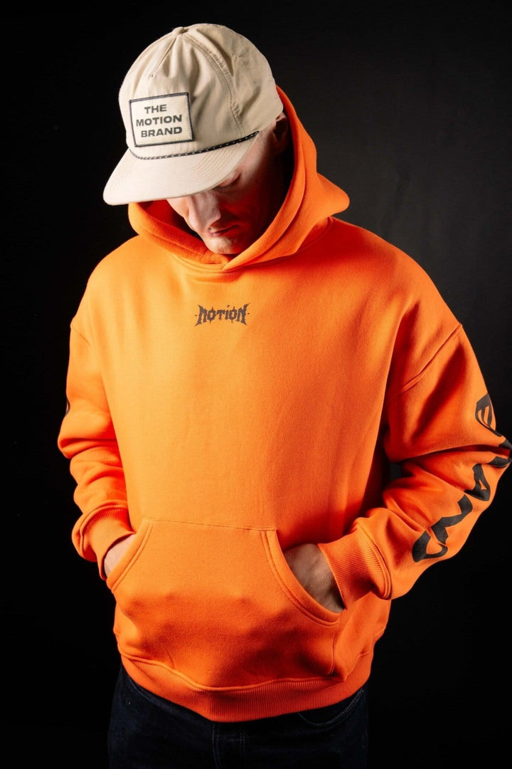 Orange Black Chrome Hoodie - The Motion Brand