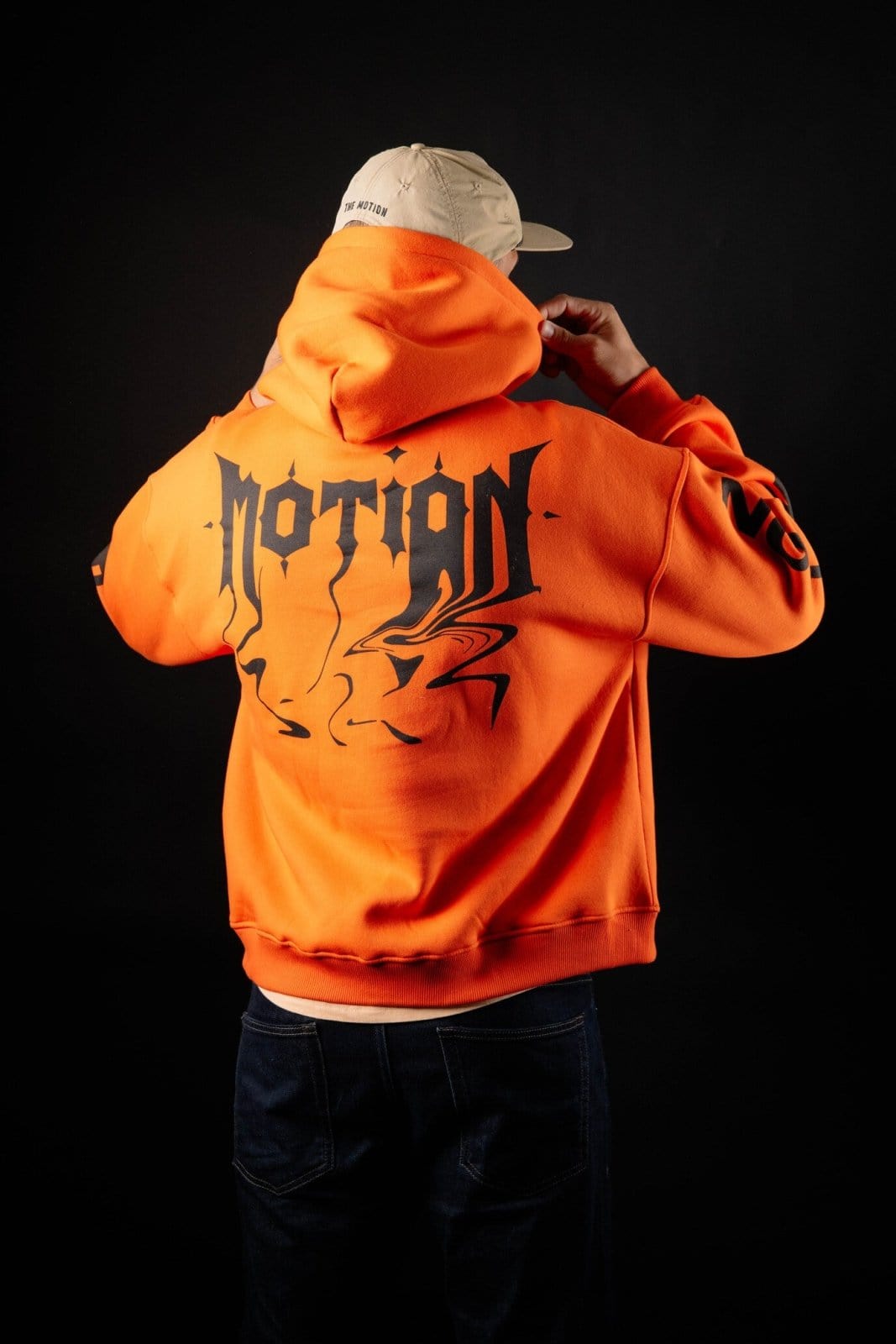 Orange Black Chrome Hoodie - The Motion Brand