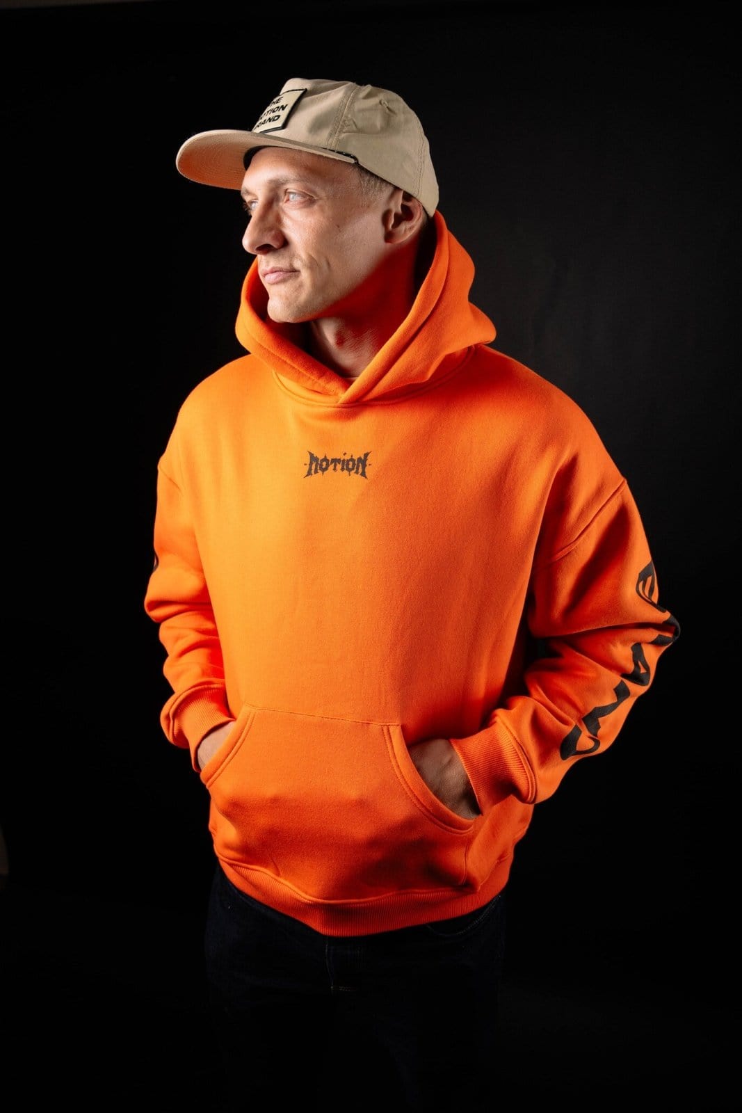 Orange Black Chrome Hoodie - The Motion Brand
