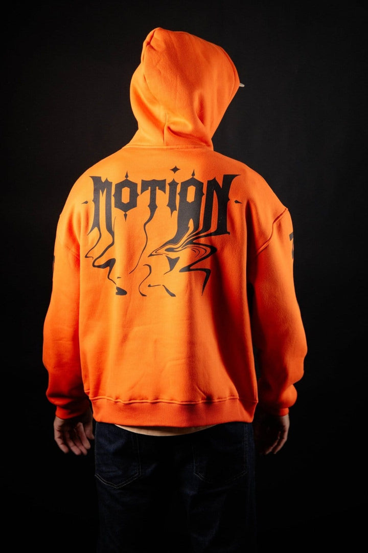 Orange Black Chrome Hoodie - The Motion Brand