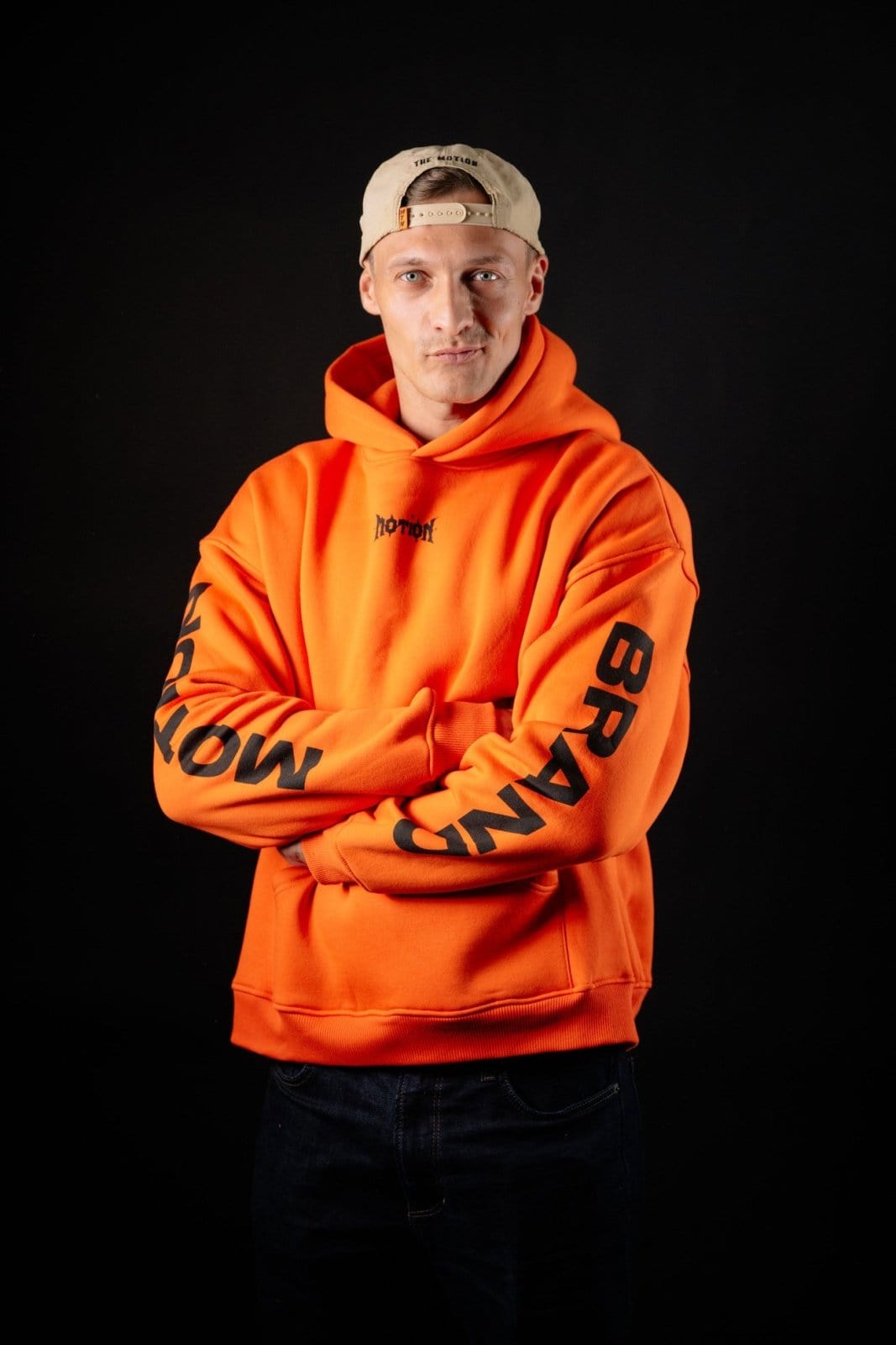 Orange Black Chrome Hoodie - The Motion Brand
