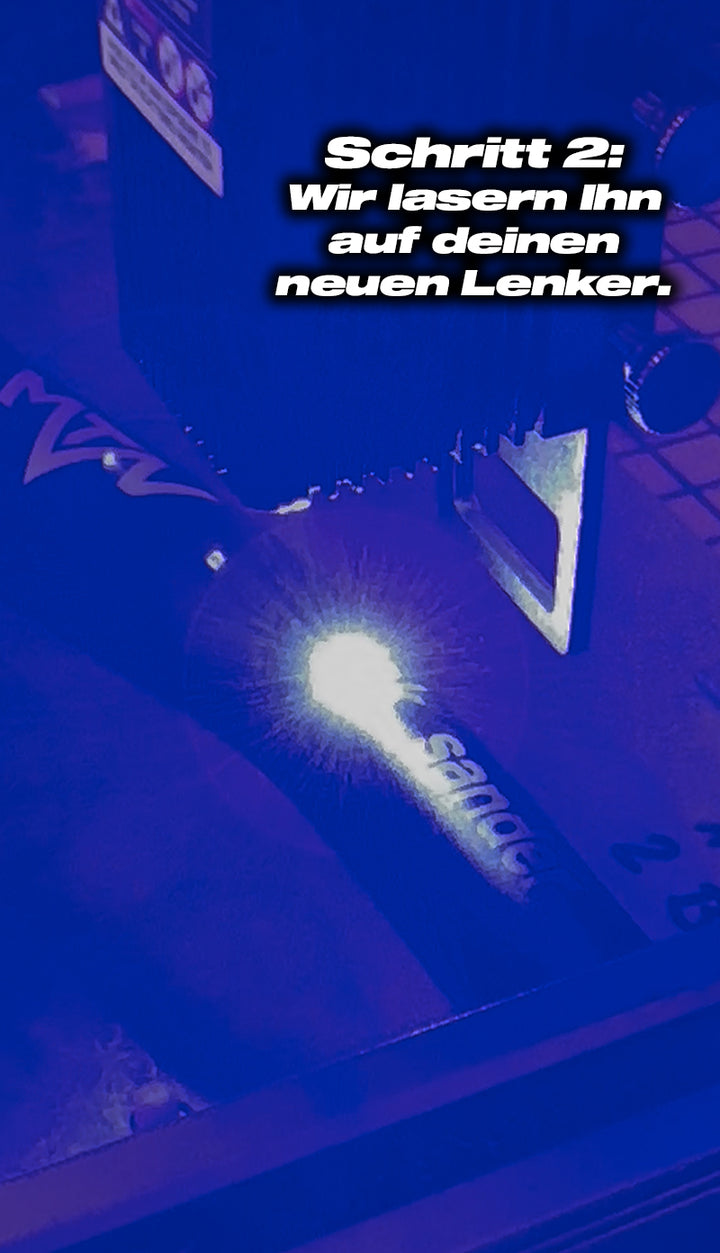 Personalisierter MTN Components MTB Lenker + Gratis Griffe - The Motion Brand Lukas Knopf Lenker MTB Lenker Mountainbike Lenker 31.8mm 25mm Rise Lenker Dirtjump Lenker