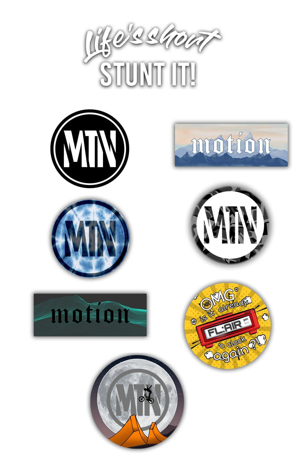 XXL Stickerpack Neu (inkl. handsignierter Autogrammkarte von Lukas Knopf) - The Motion Brand