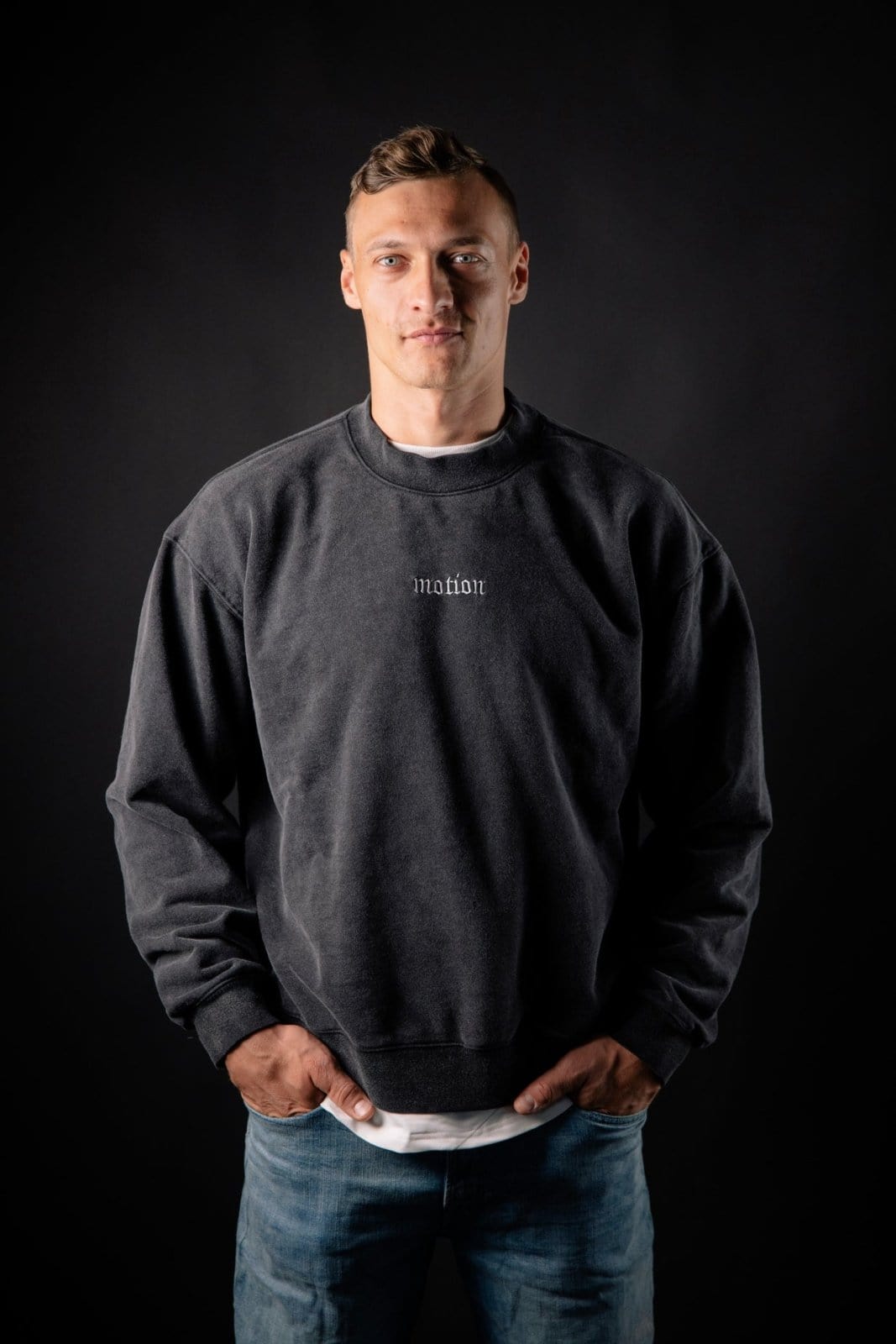 Stone Washed Motion Crewneck - The Motion Brand
