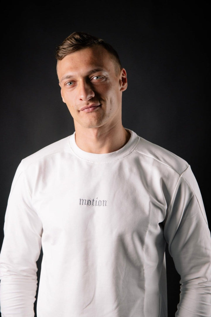 White Fitted Motion Longsleeve - The Motion Brand
