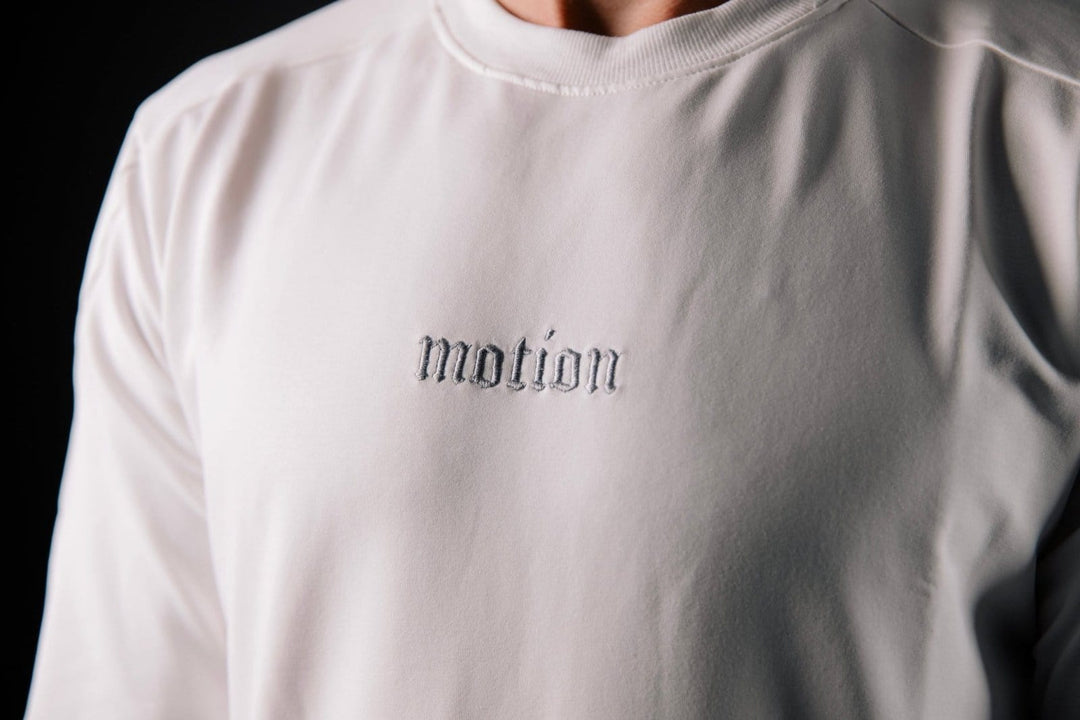 White Fitted Motion Longsleeve - The Motion Brand