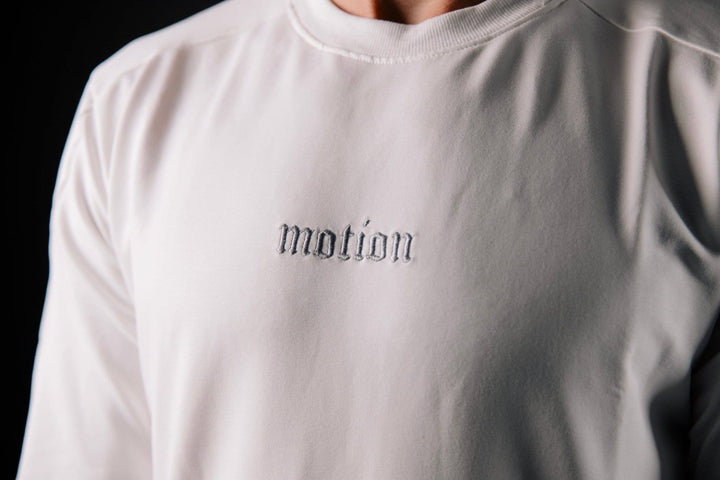 White Fitted Motion Longsleeve - The Motion Brand
