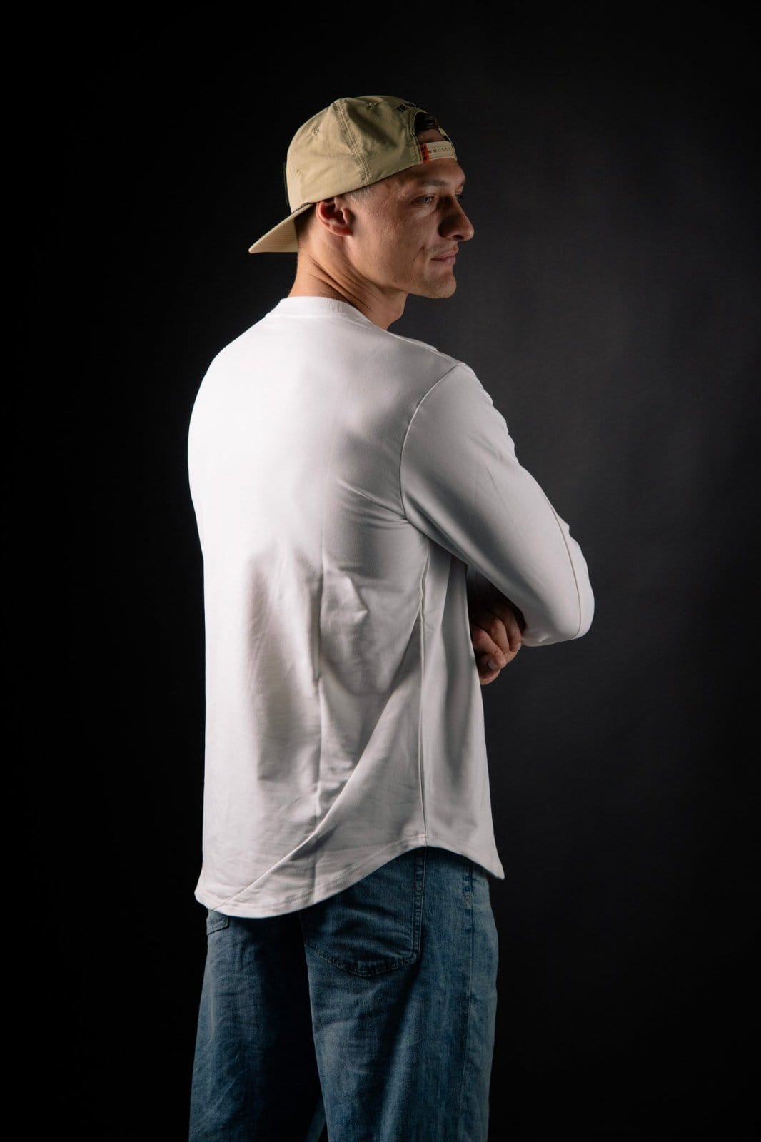 White Fitted Motion Longsleeve - The Motion Brand