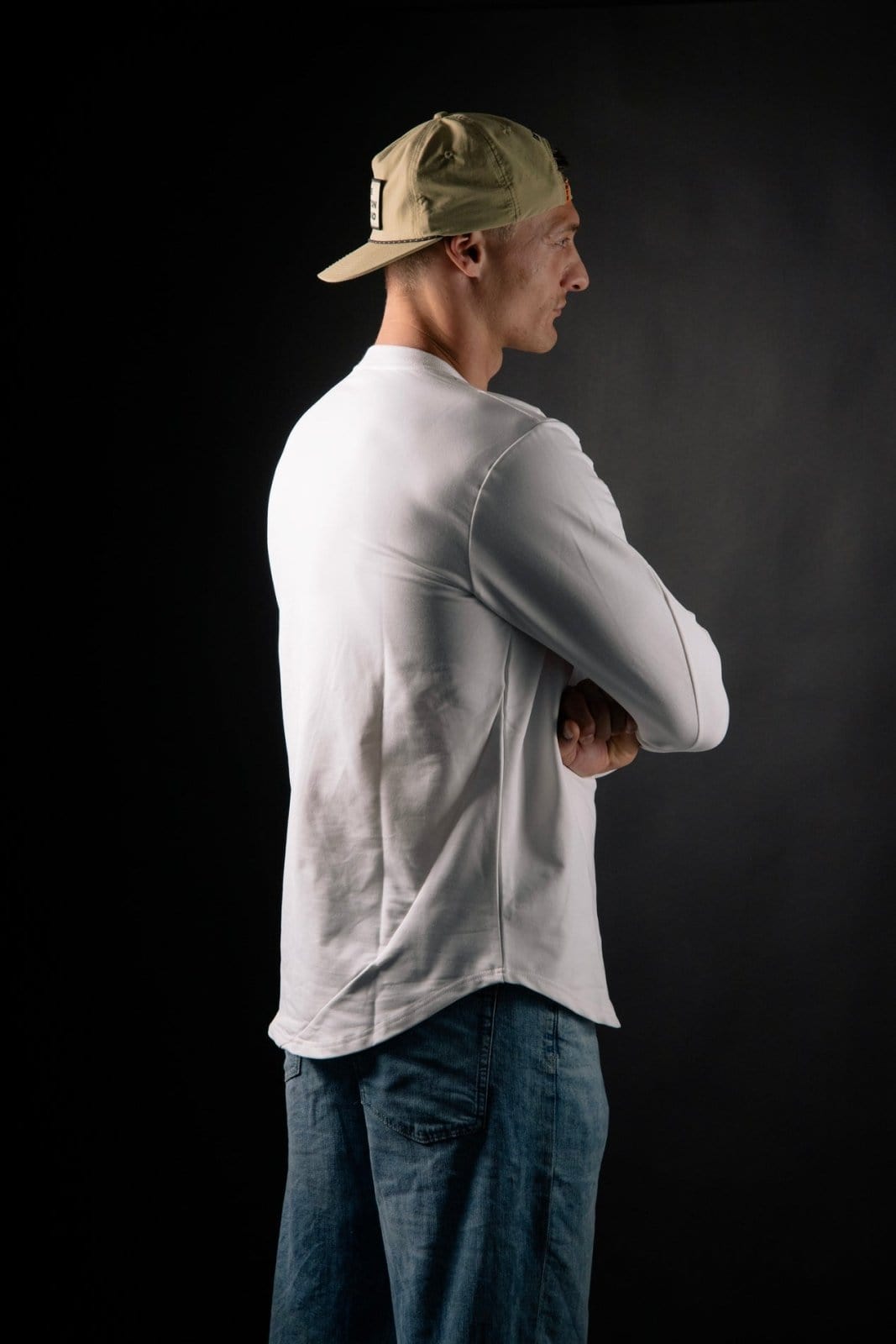 White Fitted Motion Longsleeve - The Motion Brand