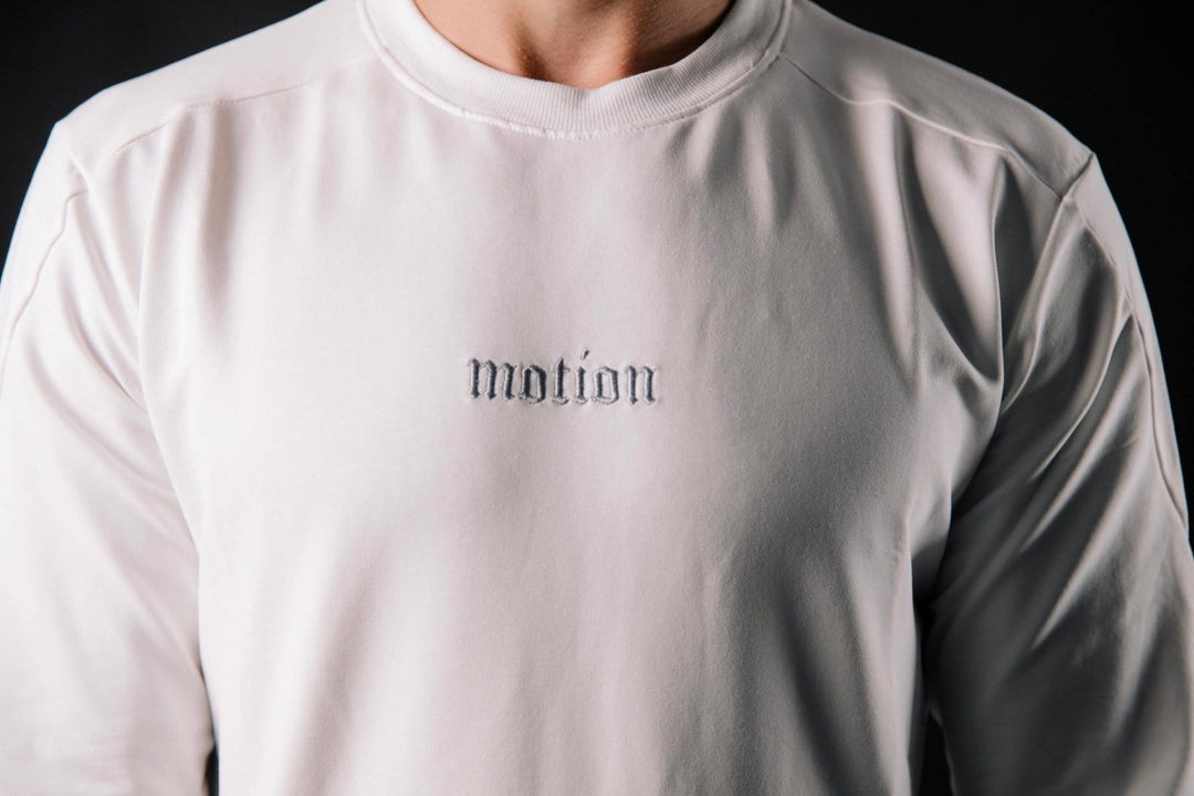 White Fitted Motion Longsleeve - The Motion Brand