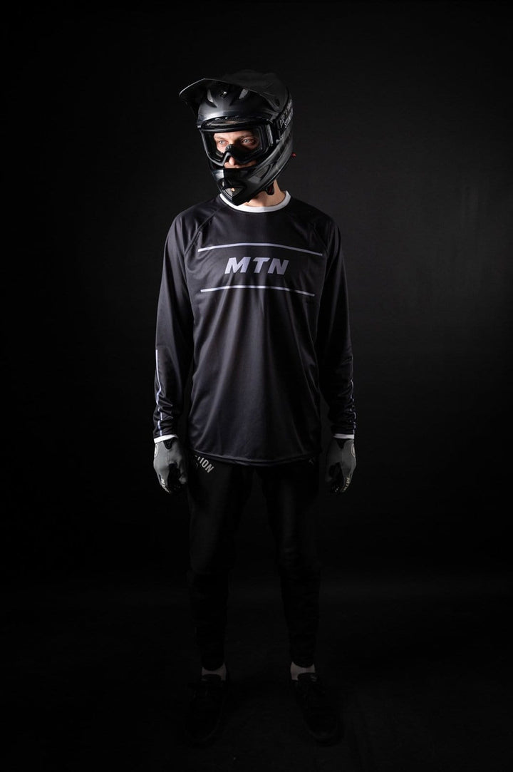 Black Motion MTB Jersey langarm - The Motion Brand Trikot Bike Trikot Langarmshirt Langarmjersey Bike Jersey Lukas Knopf Merch Lukas Knopf Merchandise Life's Short Stunt It