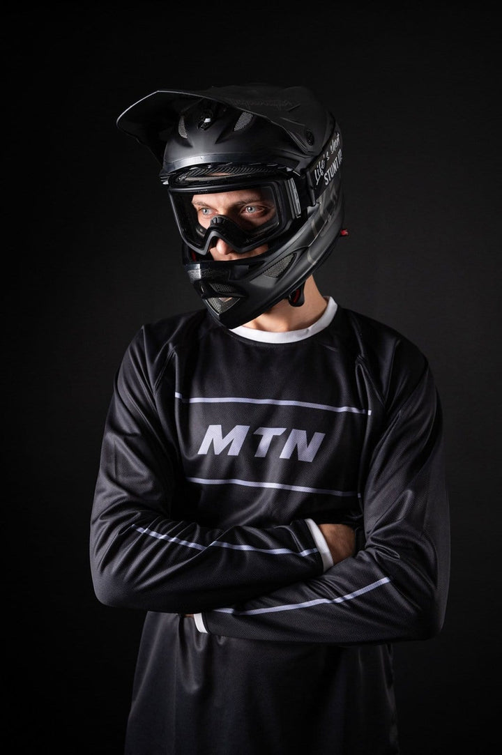 Black Motion MTB Jersey langarm - The Motion Brand Trikot Bike Trikot Langarmshirt Langarmjersey Bike Jersey Lukas Knopf Merch Lukas Knopf Merchandise Life's Short Stunt It