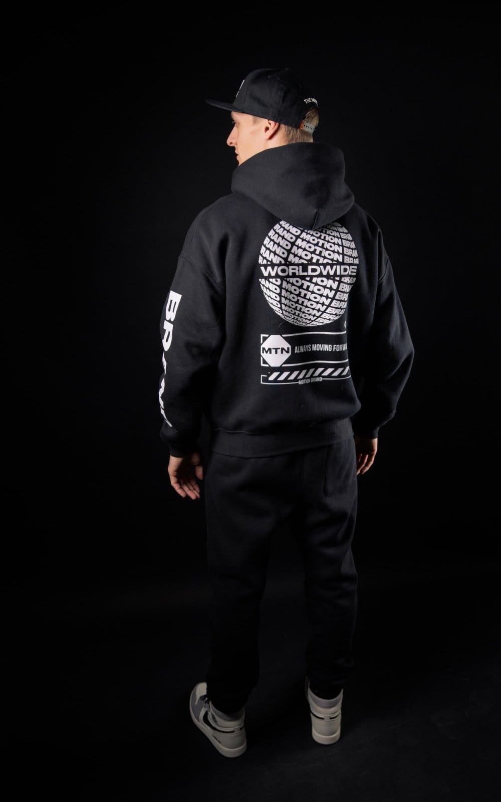Black Worldwide Hoodie - The Motion Brand
