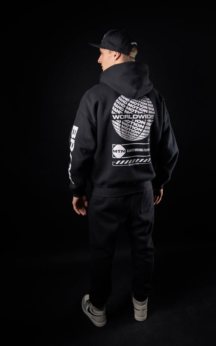 Black Worldwide Hoodie - The Motion Brand