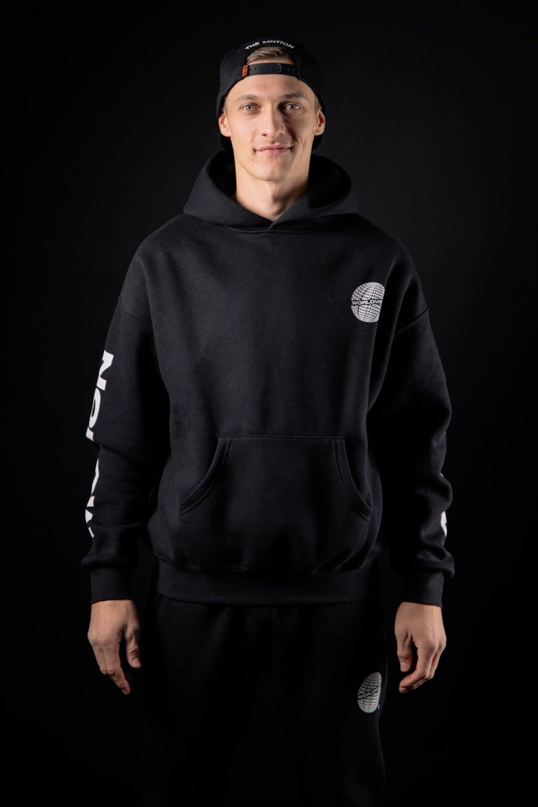 The Motion Brand - Black Worldwide Hoodie Lukas Knopf