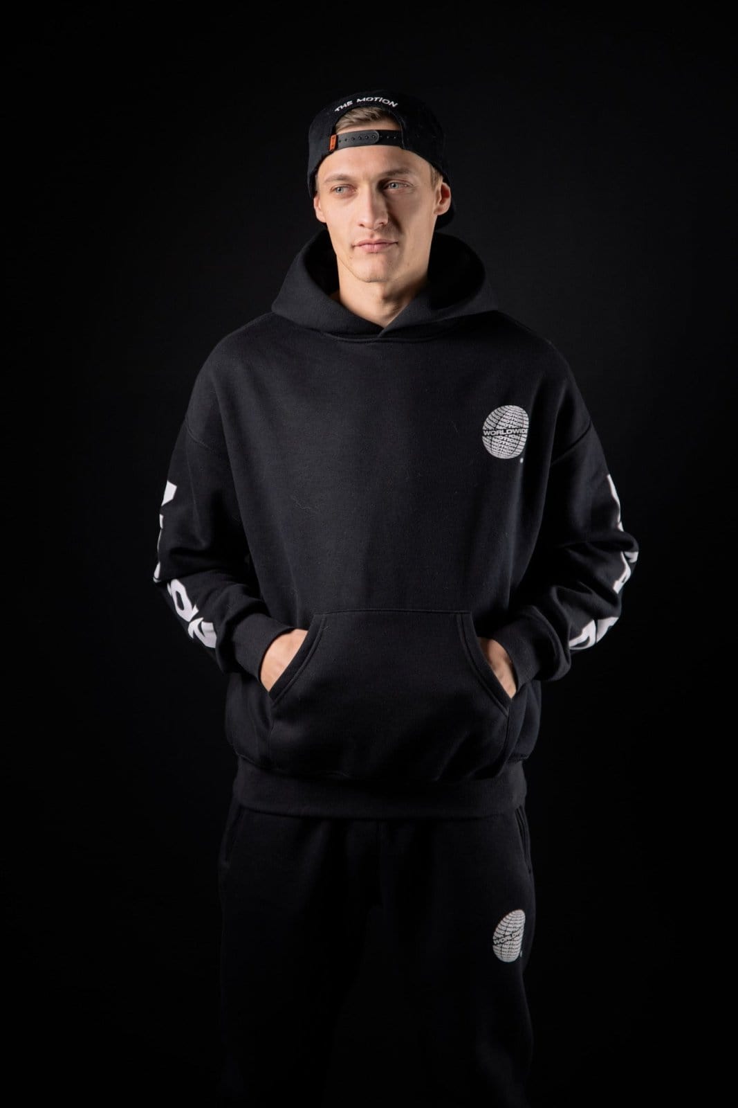 Black Worldwide Hoodie - The Motion Brand
