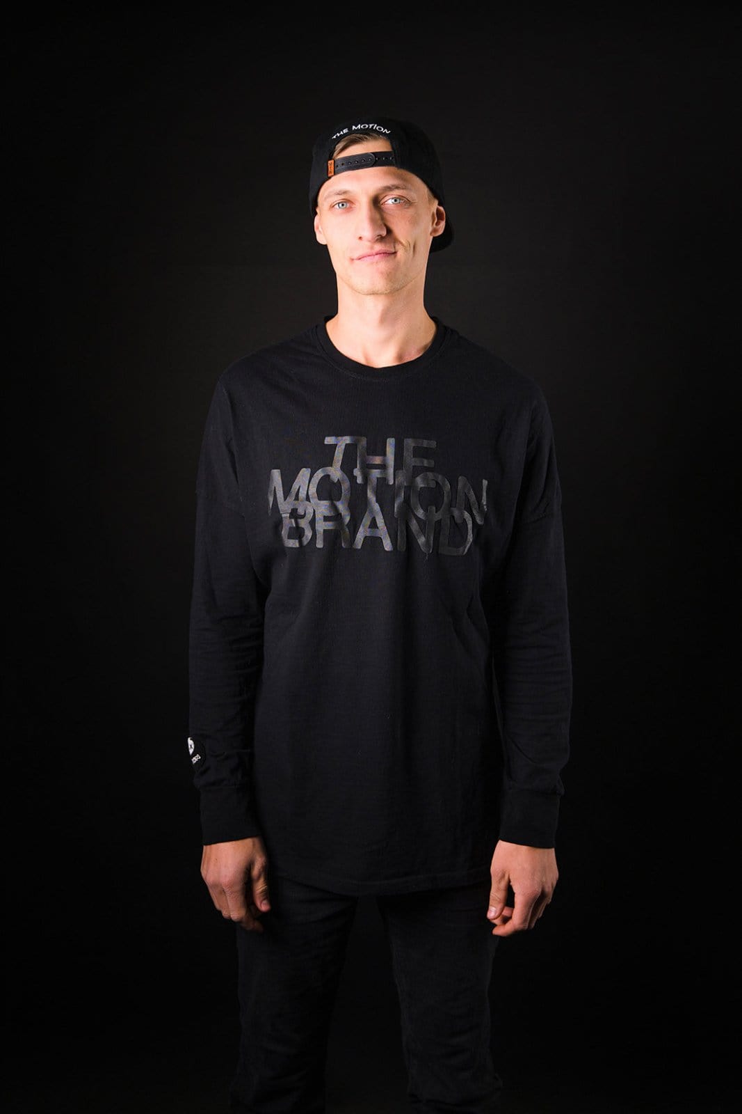 Black/Black YinYang Longsleeve 2.0 - The Motion Brand Langarmshirt Shirt Langarm FrotteeStick Streetwear Oversized Longsleeve