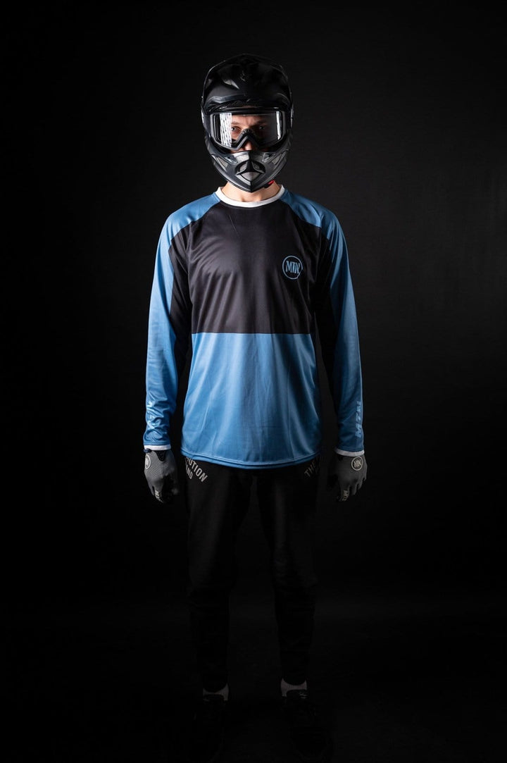 Blue Motion MTB Jersey langarm - The Motion Brand Trikot Bike Trikot Langarmshirt Langarmjersey Bike Jersey Lukas Knopf Merch Lukas Knopf Merchandise Life's Short Stunt It